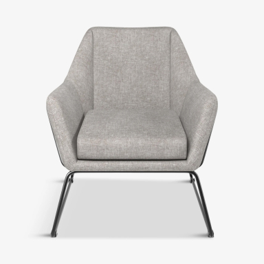 Asher Accent Chair in Light Gray