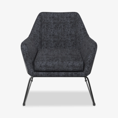 Asher Accent Chair in Charcoal