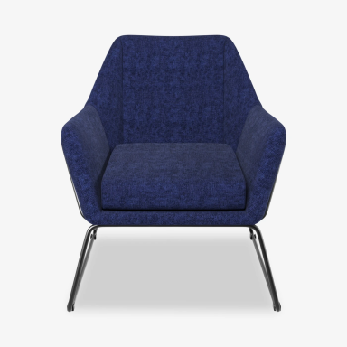 Asher Accent Chair in Navy