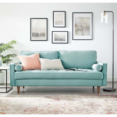 "Valerie" Mid-Century Inspired Mint Velvet Sofa