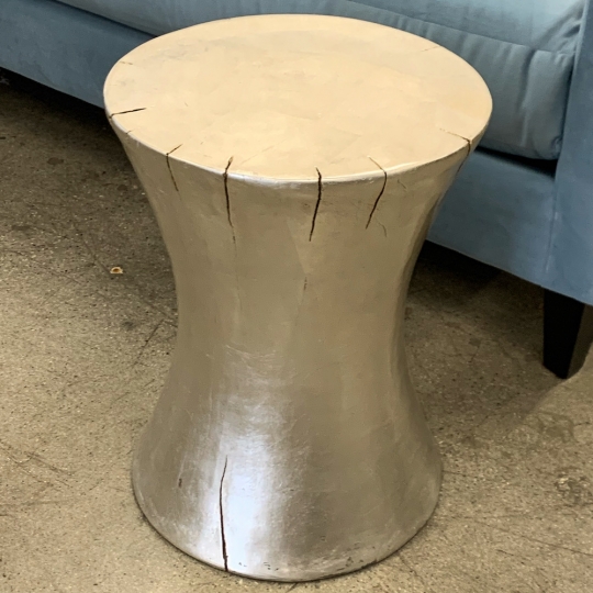 silver tree stump coffee table