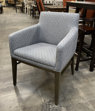 Grey Upholstered Dining Chair - Brand New Overstock