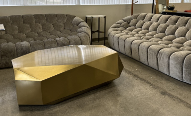 Edge Coffee Table - Brushed Brass