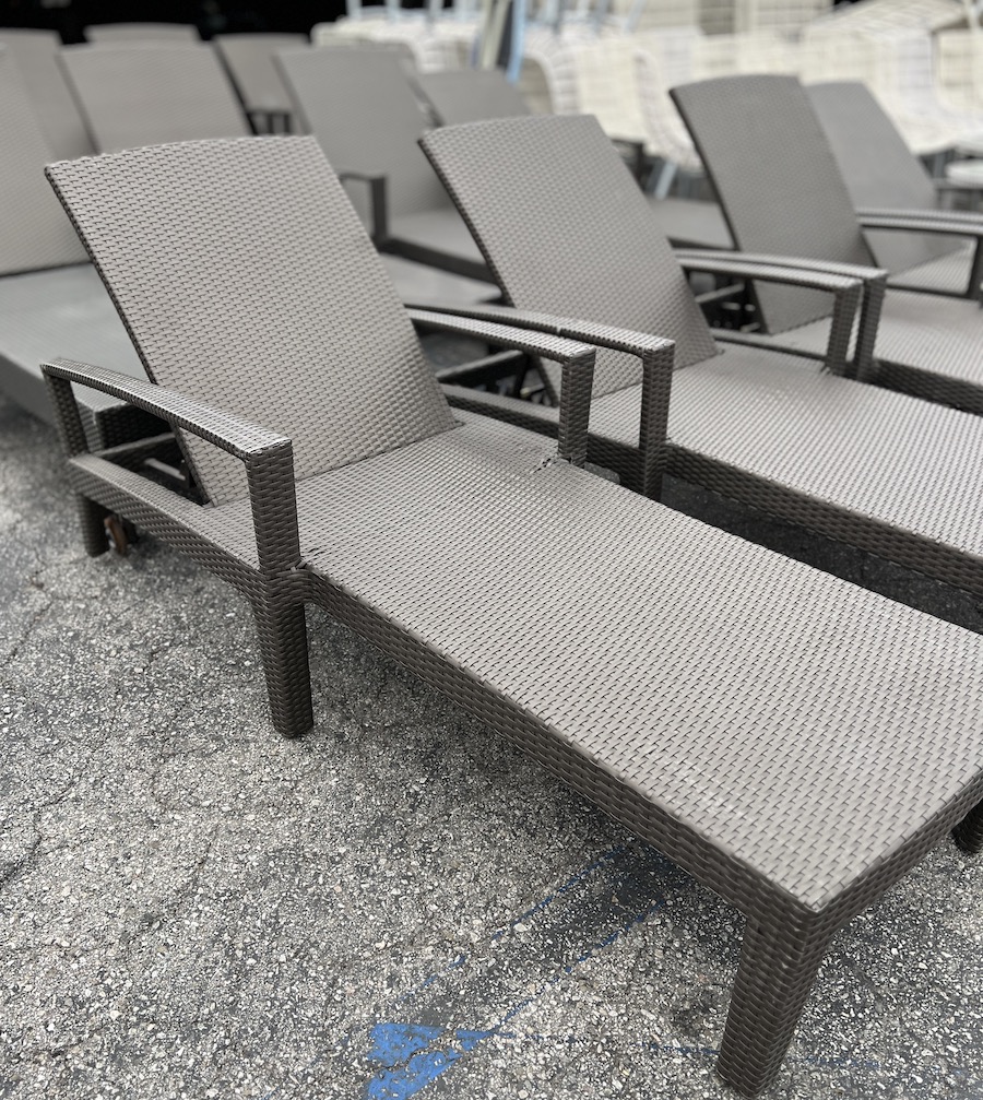 Hotel Surplus: Adjustable Outdoor Chaise Lounge