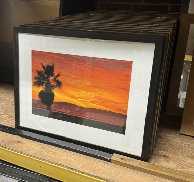 Sunset & Palm Print