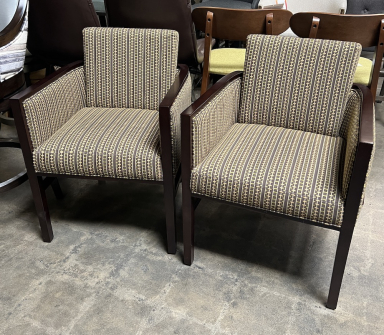 New Overstock Wood-Frame Lounge Chairs