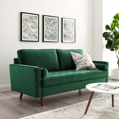 "Valerie" Green Velvet Sofa *Available In Other Colors*