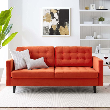 Brand New "Axel" Sofa in Orange
