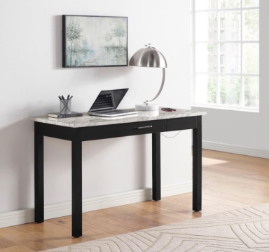 Brand New "Celio" Desk with Faux Marble Top