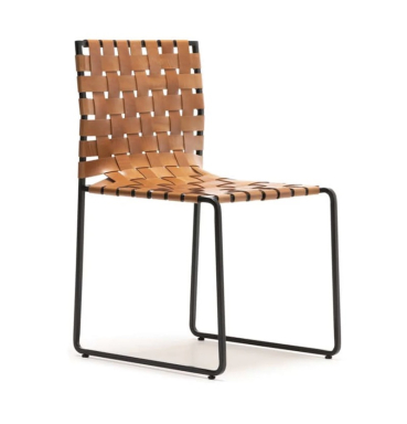 "Tahoe" Leather Strap Dining Chair