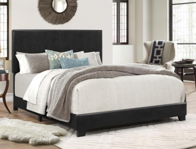 Erin Bed (Black PU) (all sizes)