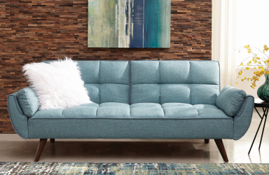 Clementine Turquoise Adjustable Sofa