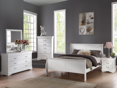 Louis Phillippe Bedroom Set (Multiple Colors Available)